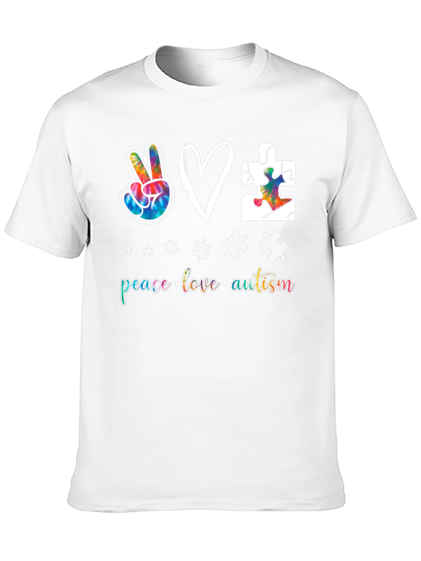 Peace Love Autism Graphic Tee