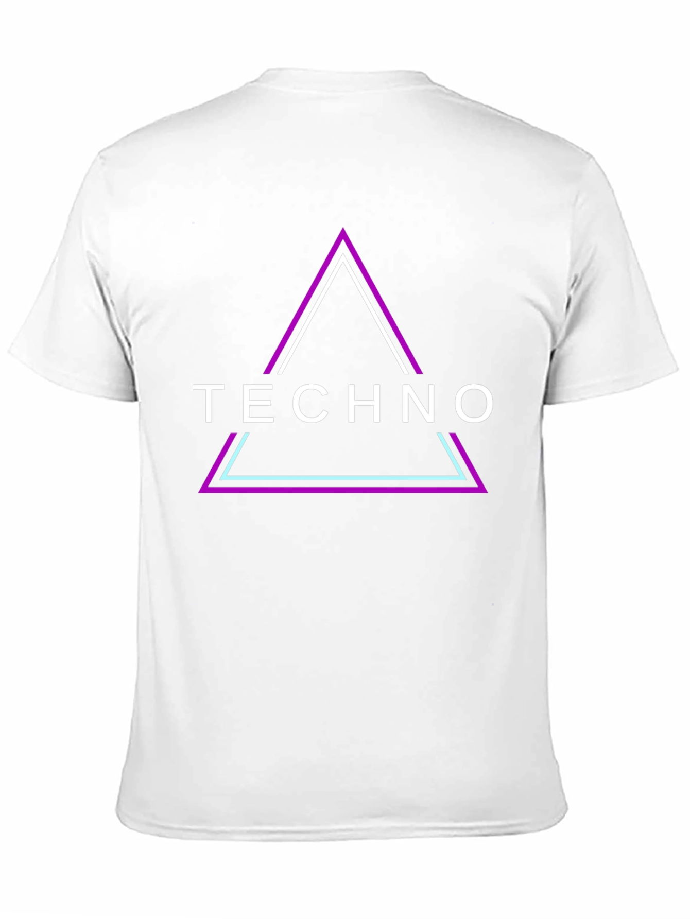 Techno Triangle Graphic Black T-Shirt
