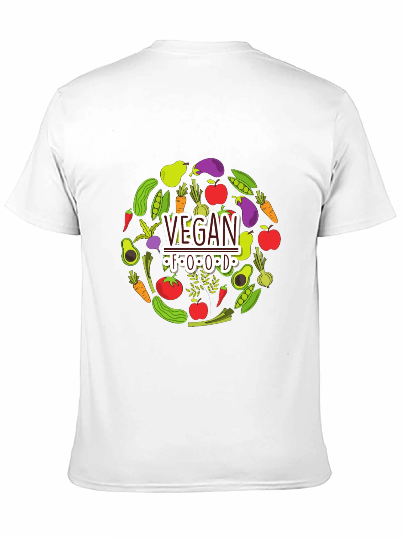 Vegan Food T-Shirt - Black Graphic Tee