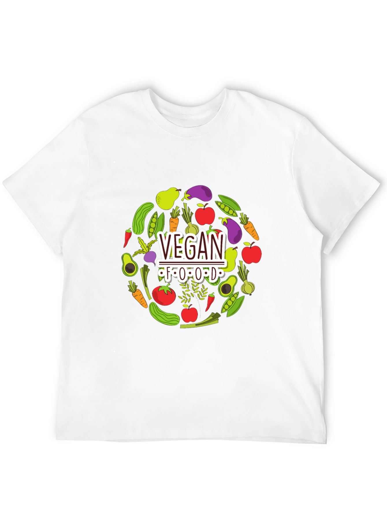 Vegan Food T-Shirt - Black Graphic Tee