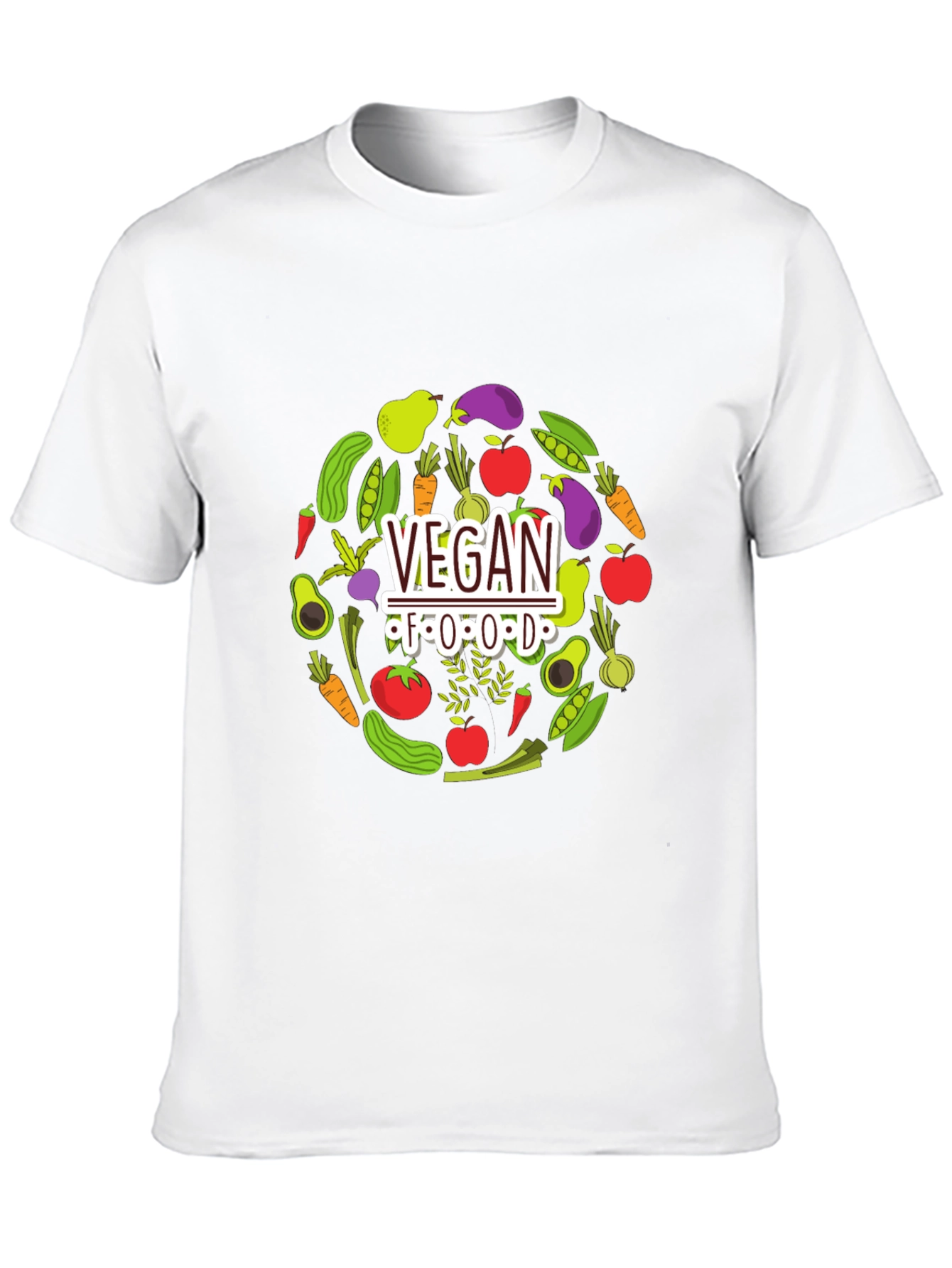 Vegan Food T-Shirt - Black Graphic Tee