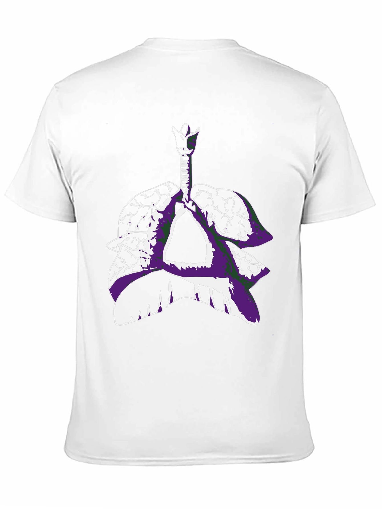 Anatomical Lungs T-Shirt - Black Graphic Tee