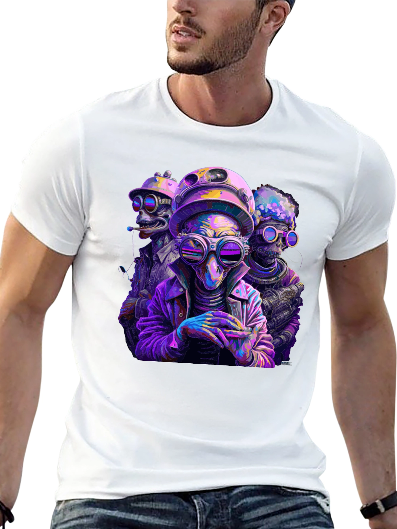 Sci-Fi Alien T-Shirt - Unique Graphic Tee