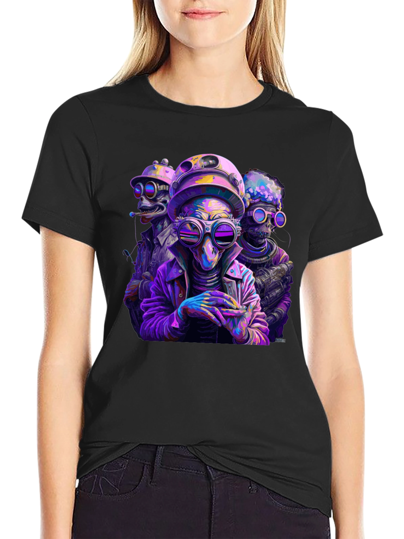 Sci-Fi Alien T-Shirt - Unique Graphic Tee