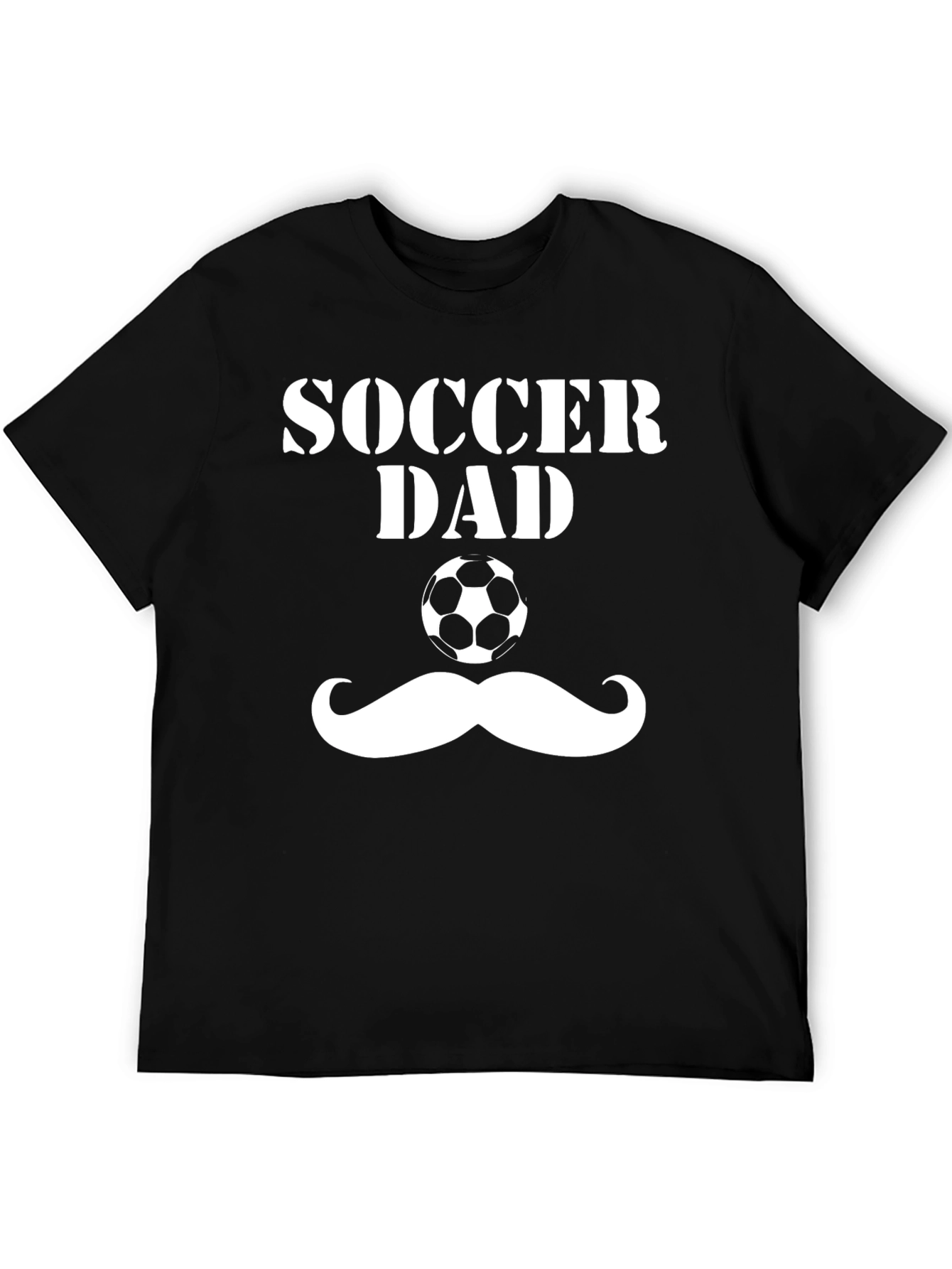 Soccer Dad T-Shirt Funny Mustache Football Tee