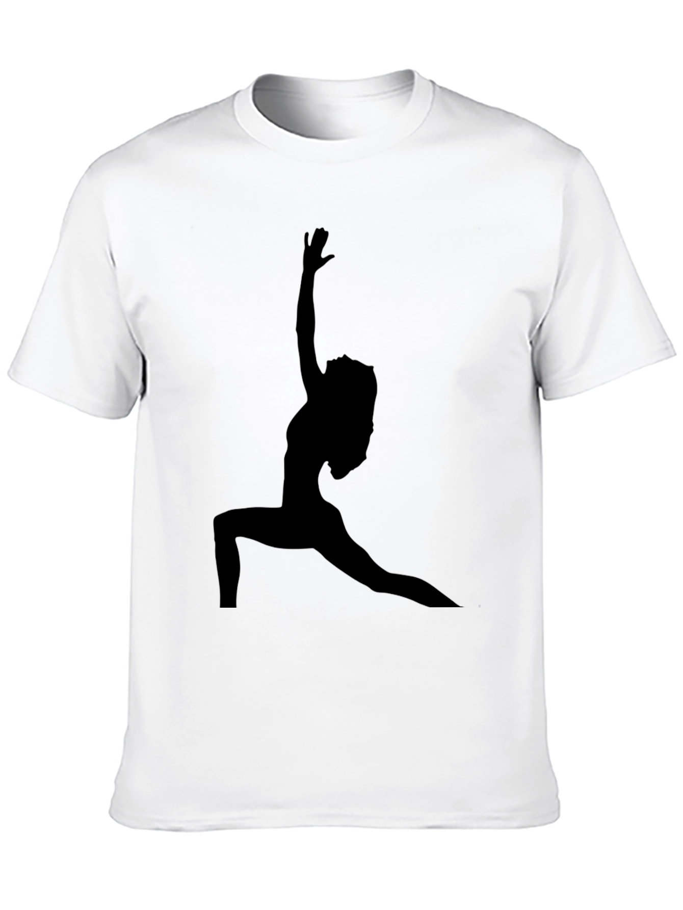 Yoga Silhouette Graphic Black T-Shirt