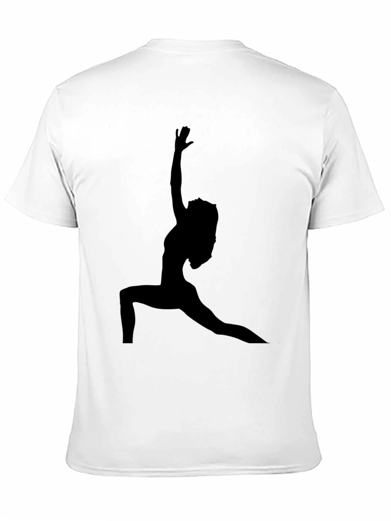 Yoga Silhouette Graphic Black T-Shirt