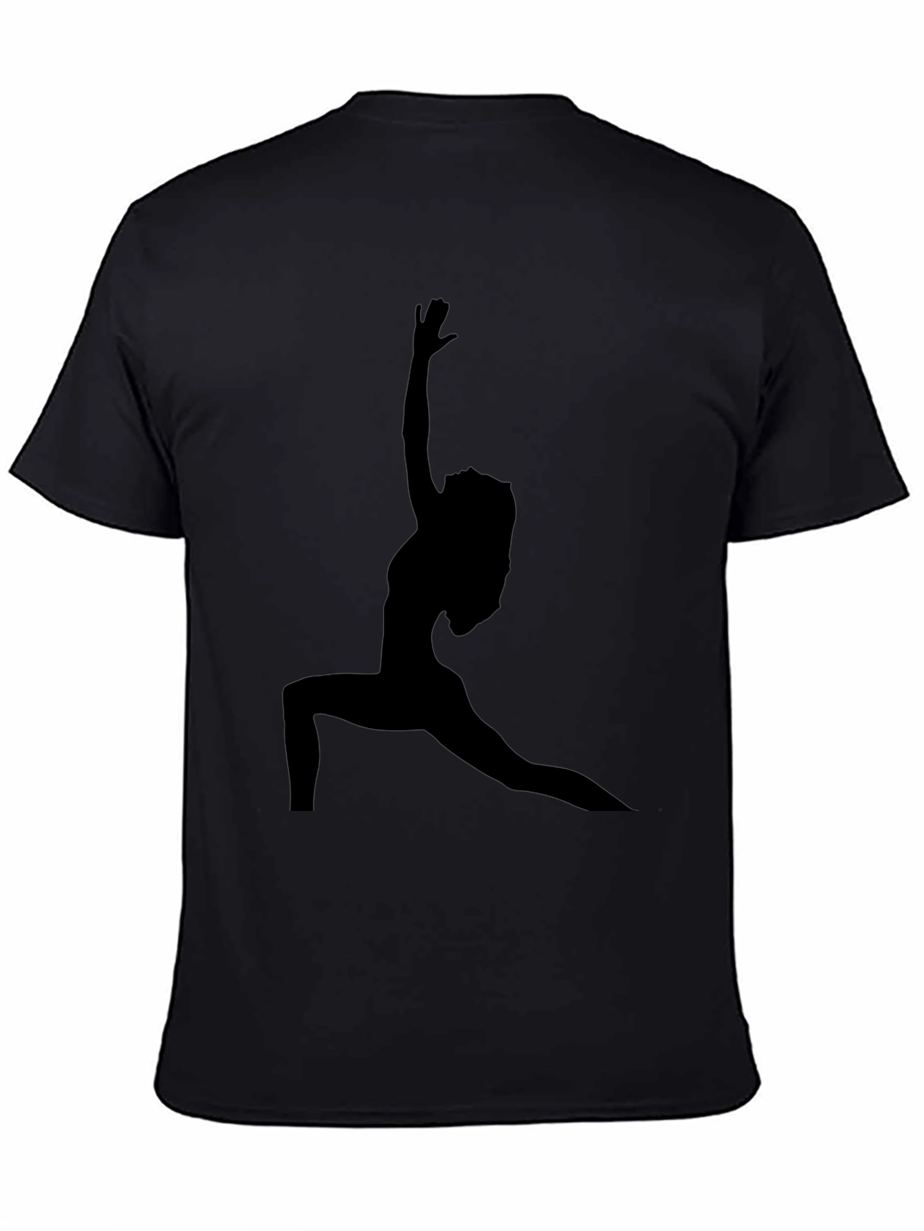 Yoga Silhouette Graphic Black T-Shirt