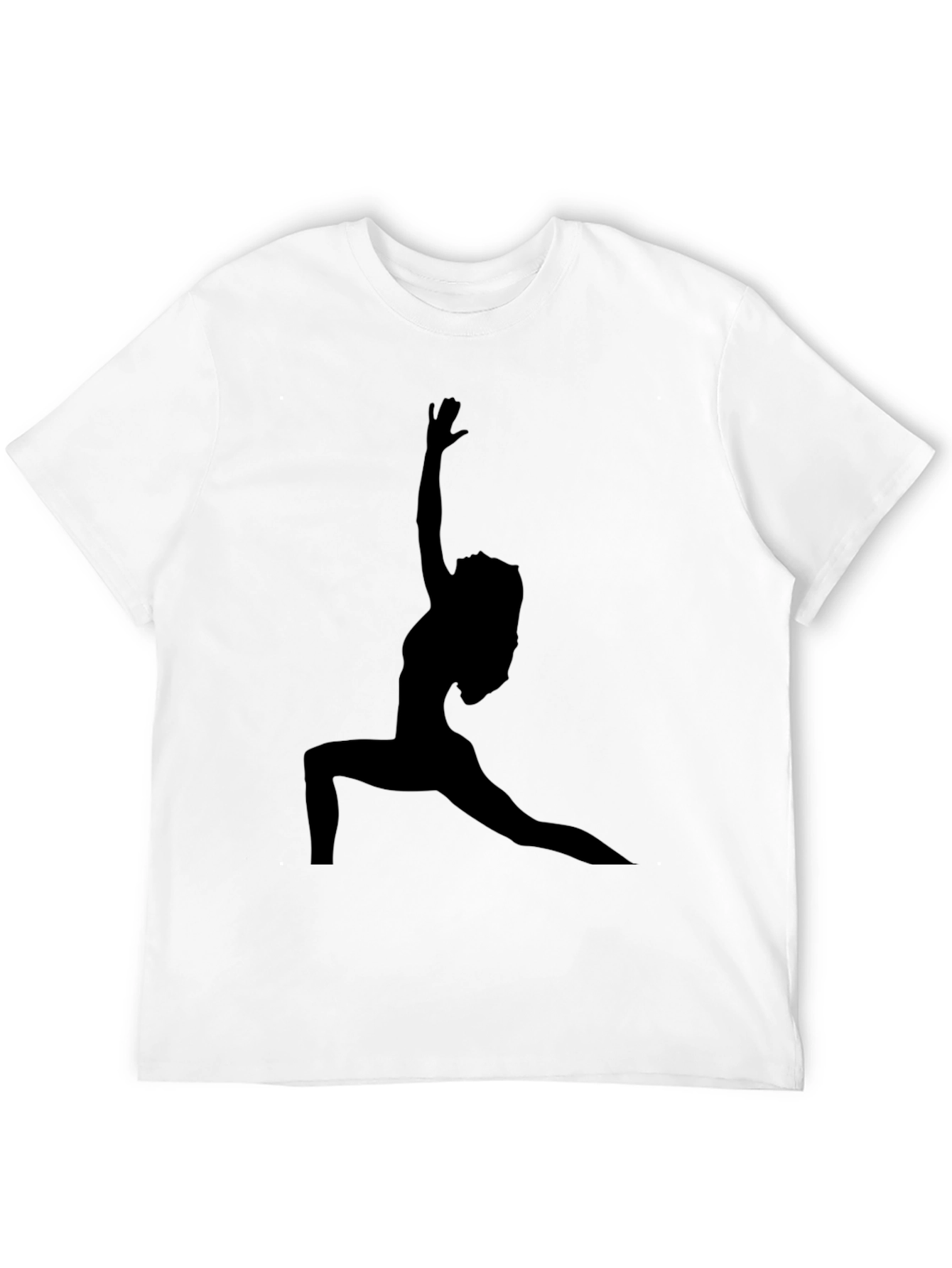 Yoga Silhouette Graphic Black T-Shirt