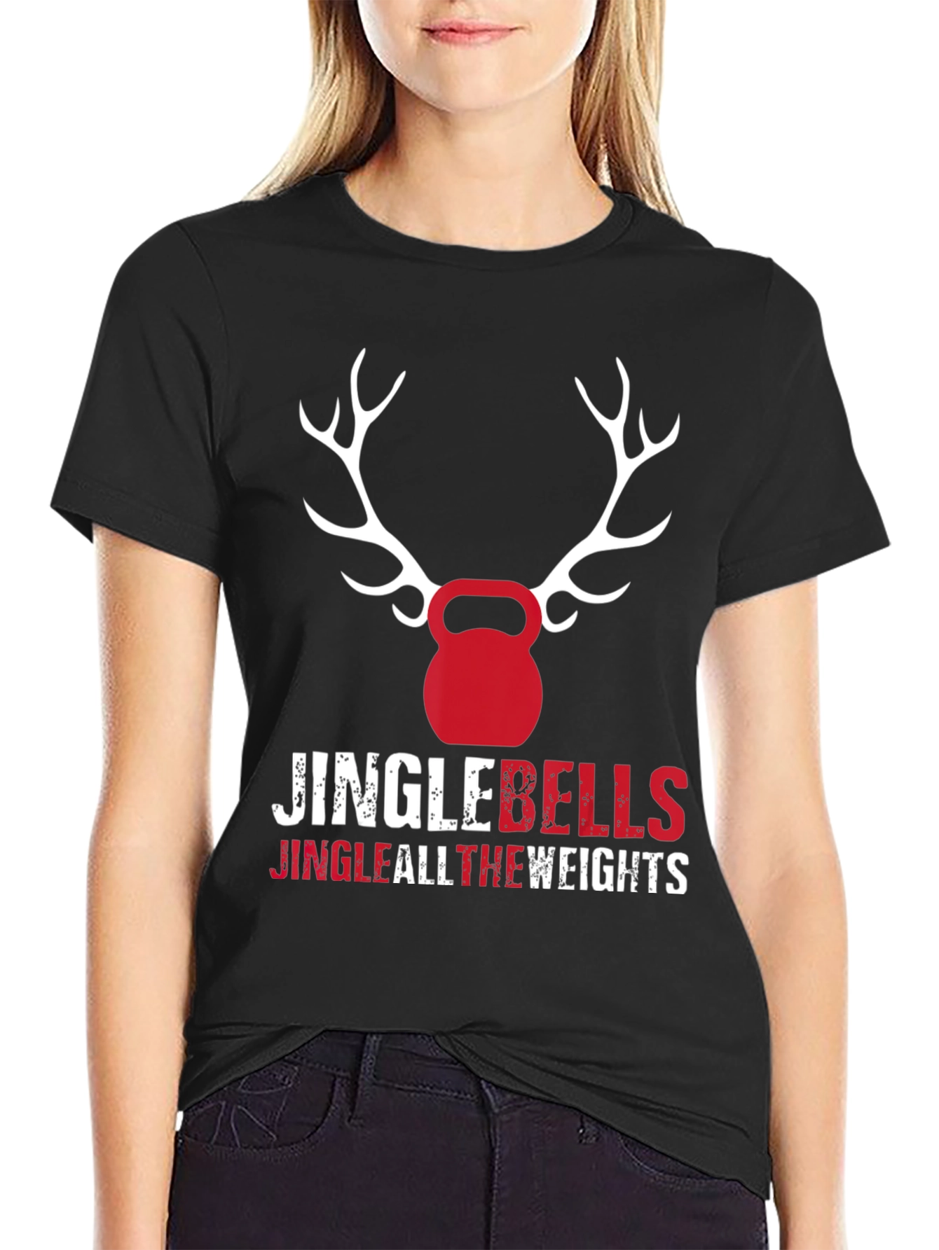 Jingle Bells Jingle All The Weights T-Shirt