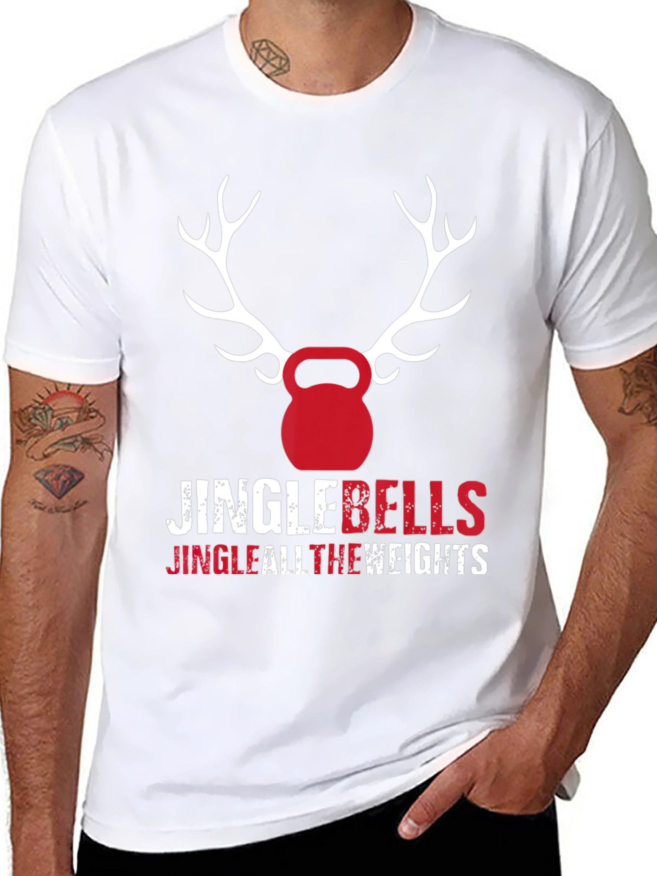 Jingle Bells Jingle All The Weights T-Shirt