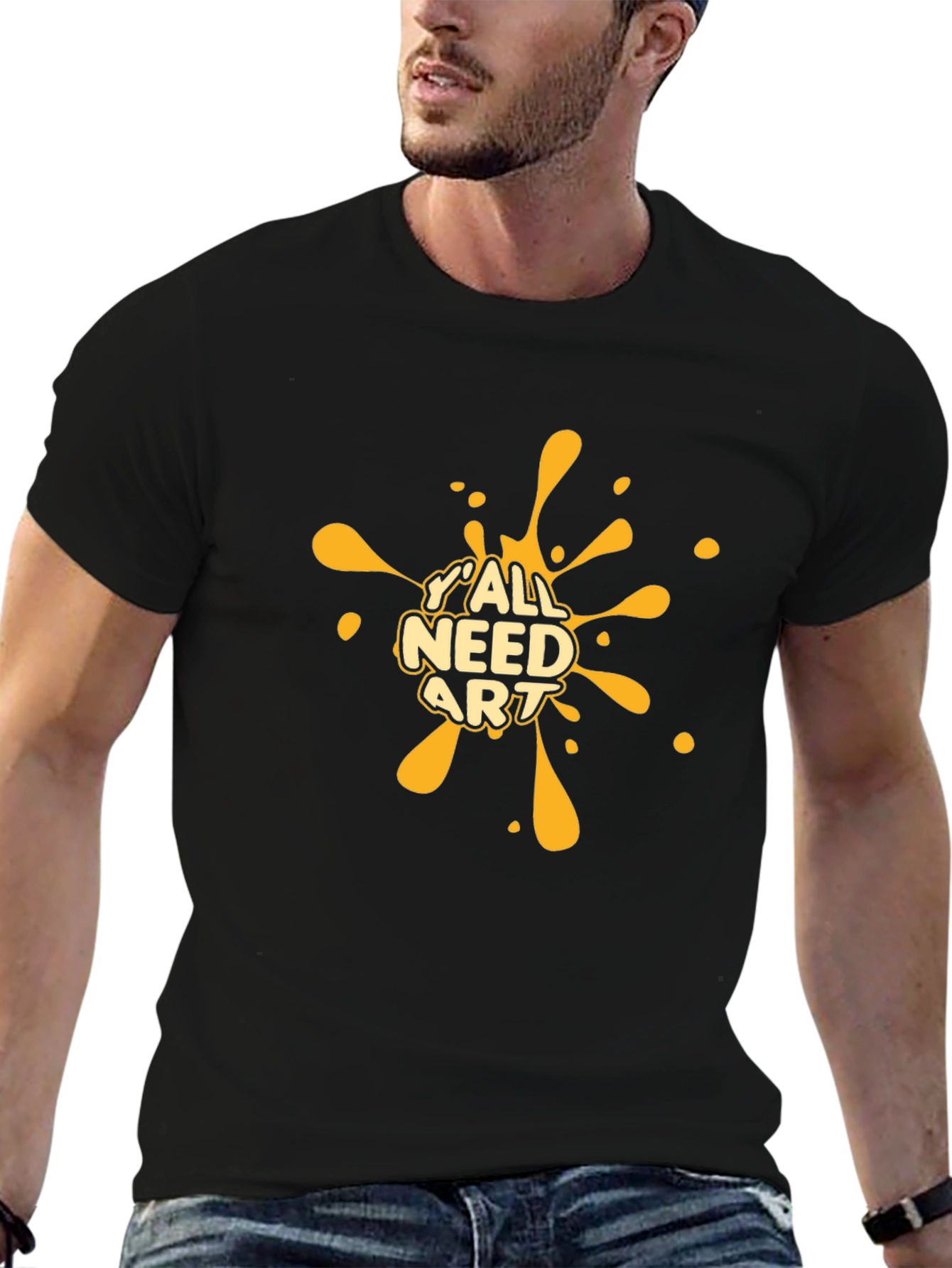 Yall Need Art Black T-Shirt - Graphic Tee