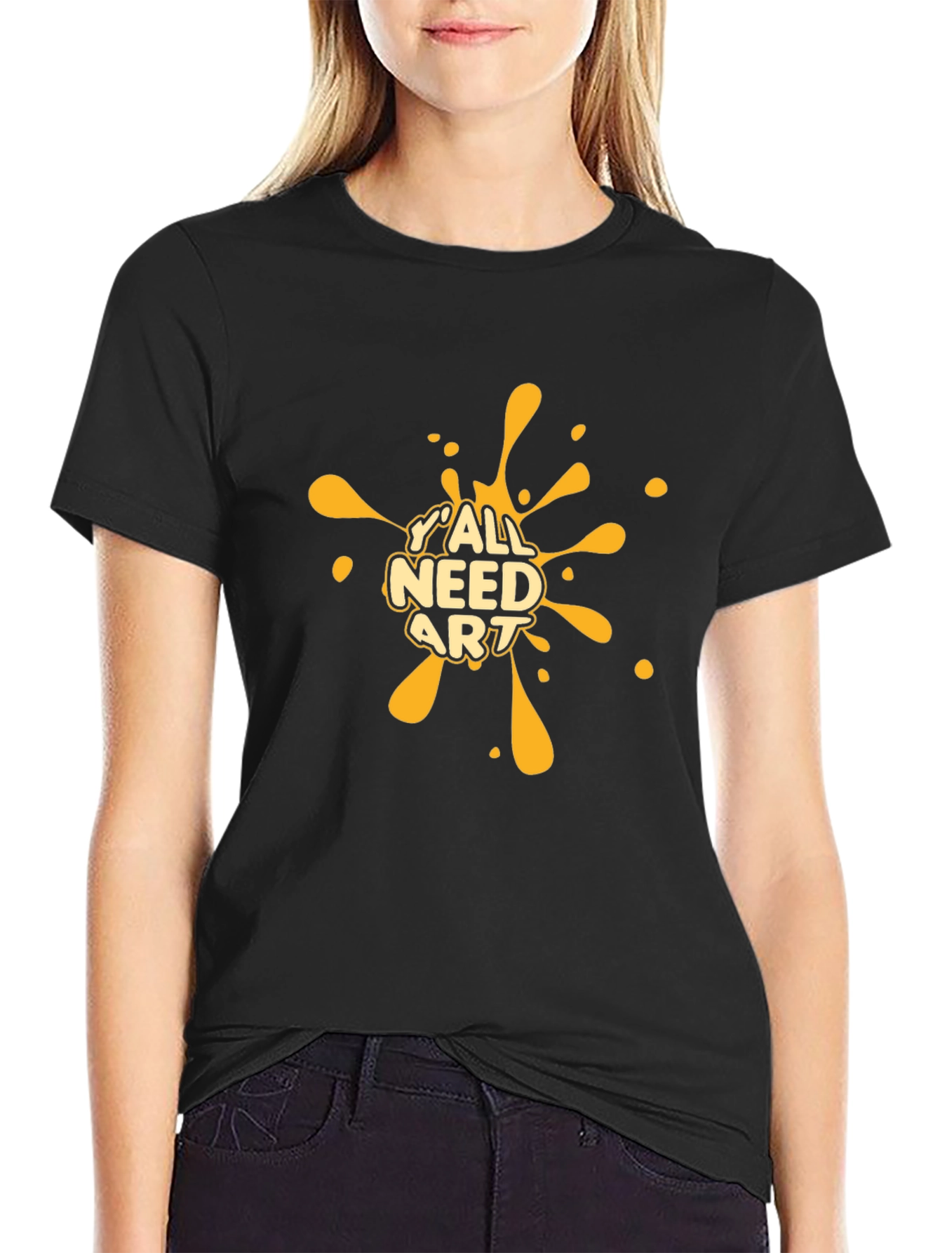 Yall Need Art Black T-Shirt - Graphic Tee