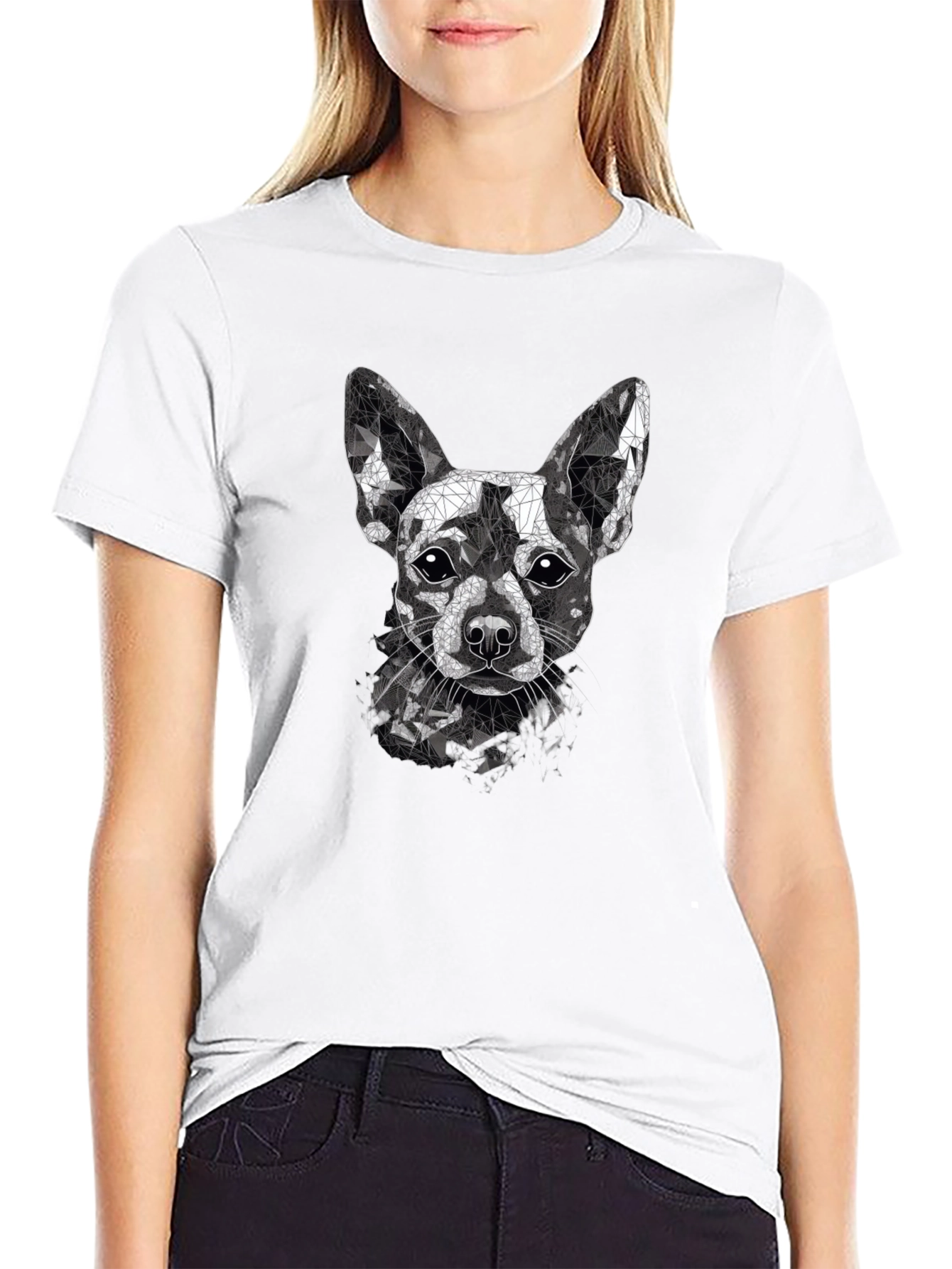 Geometric Chihuahua Graphic Tee
