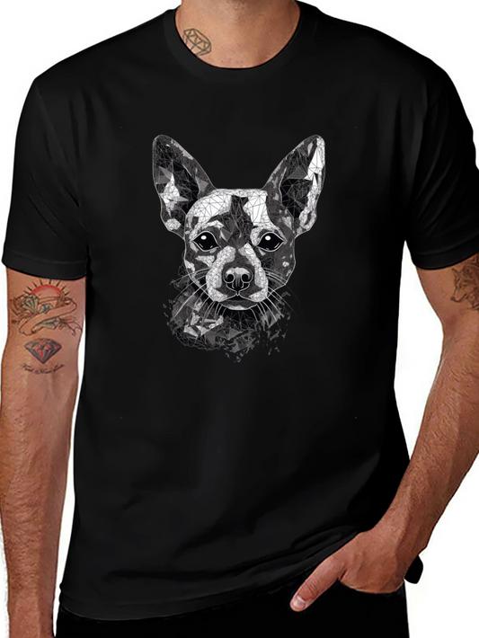 Geometric Chihuahua Graphic Tee