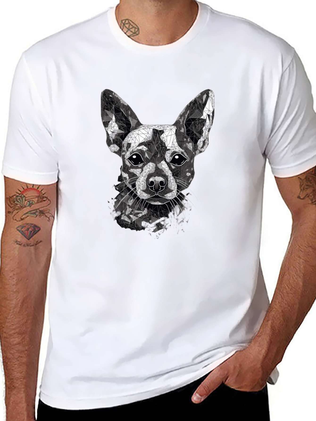 Geometric Chihuahua Graphic Tee