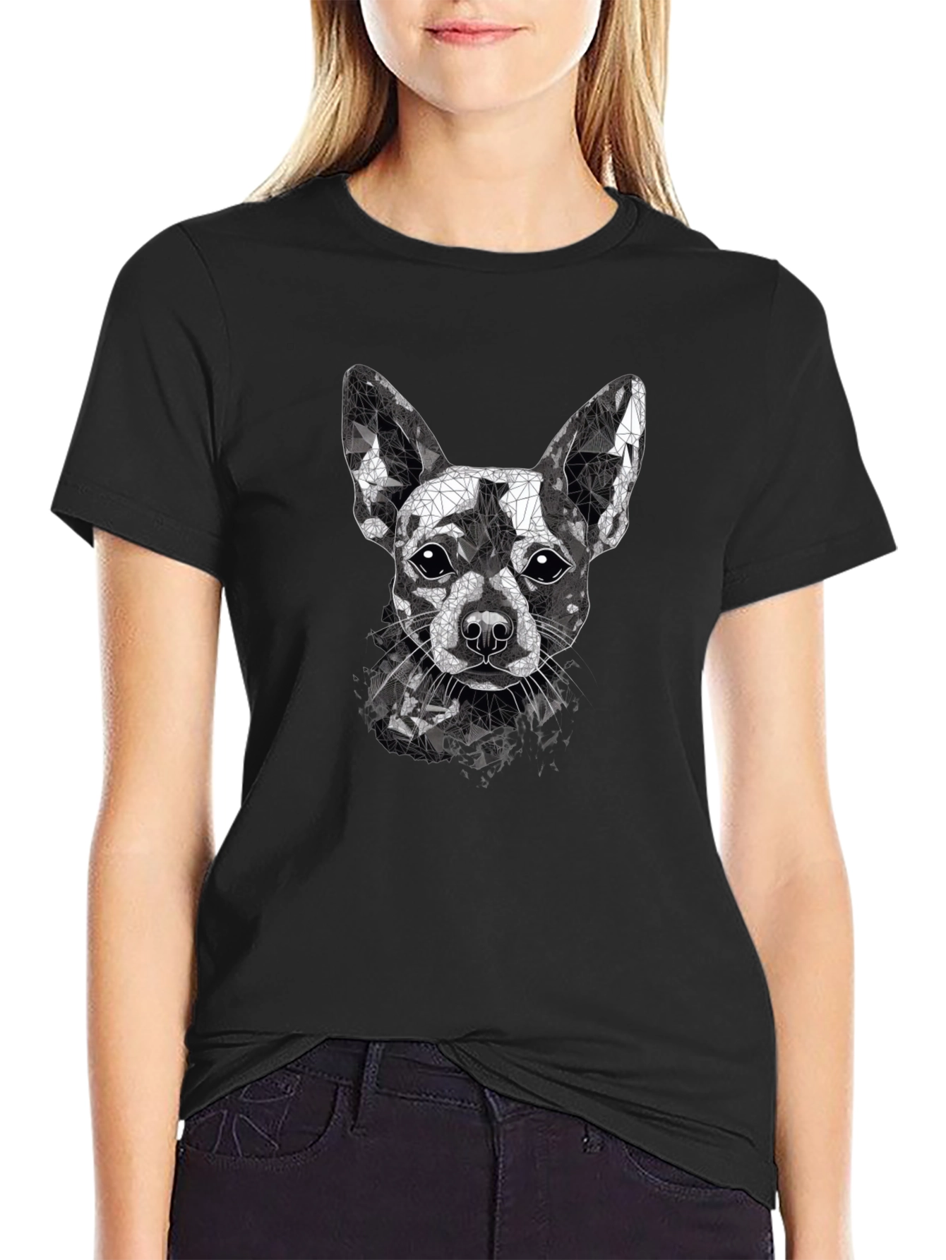 Geometric Chihuahua Graphic Tee