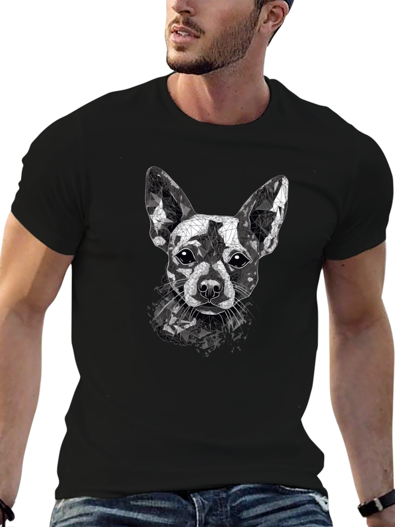 Geometric Chihuahua Graphic Tee
