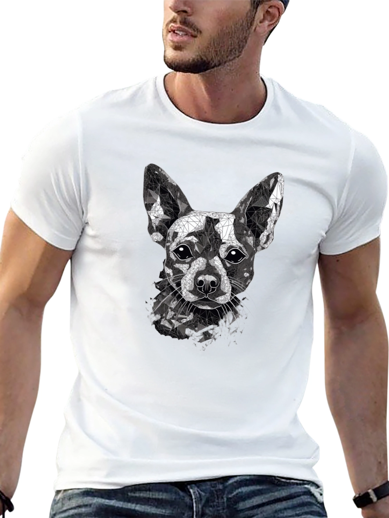 Geometric Chihuahua Graphic Tee