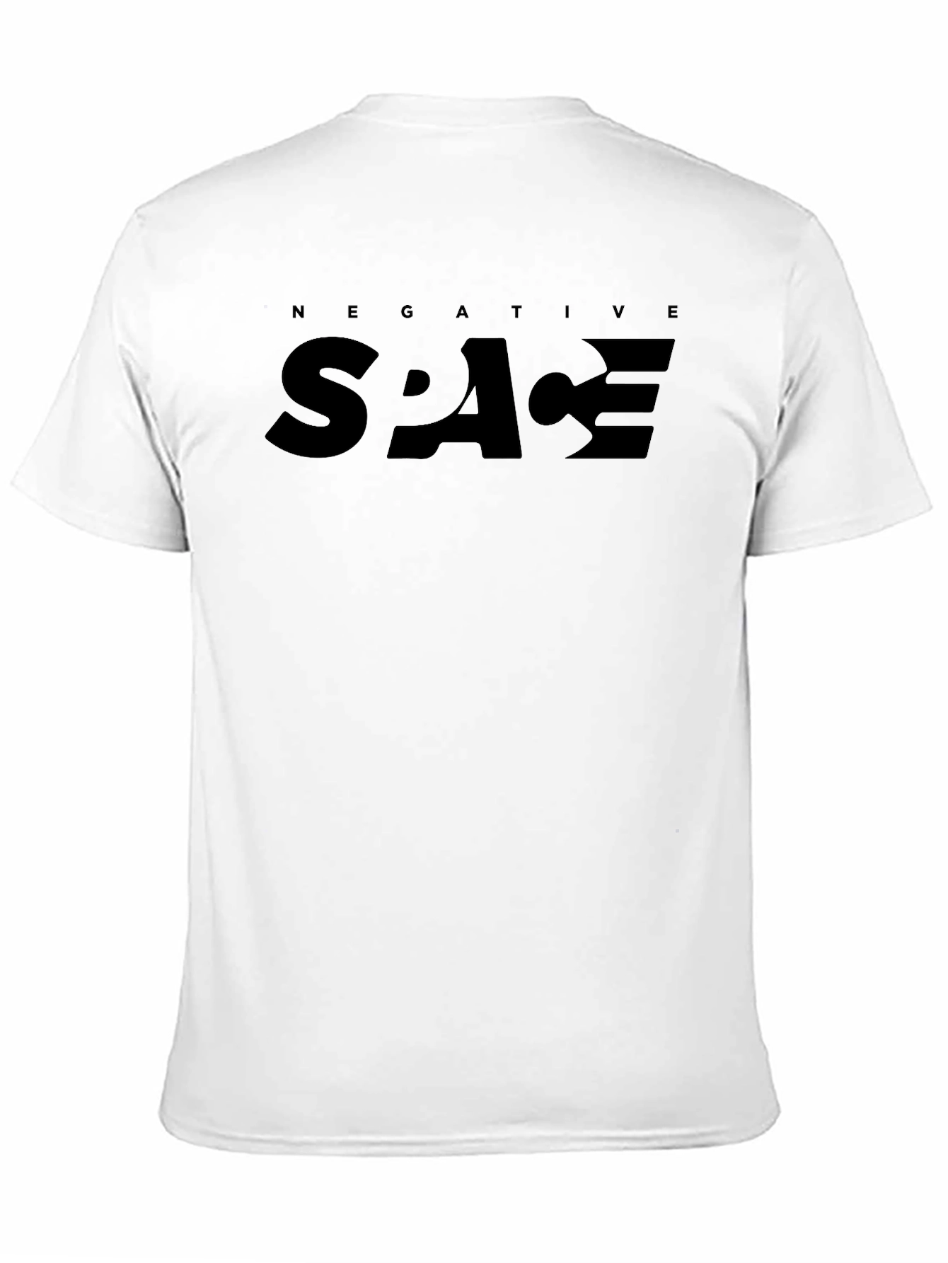 Negative Space Graphic T-Shirt - Modern Edgy Design