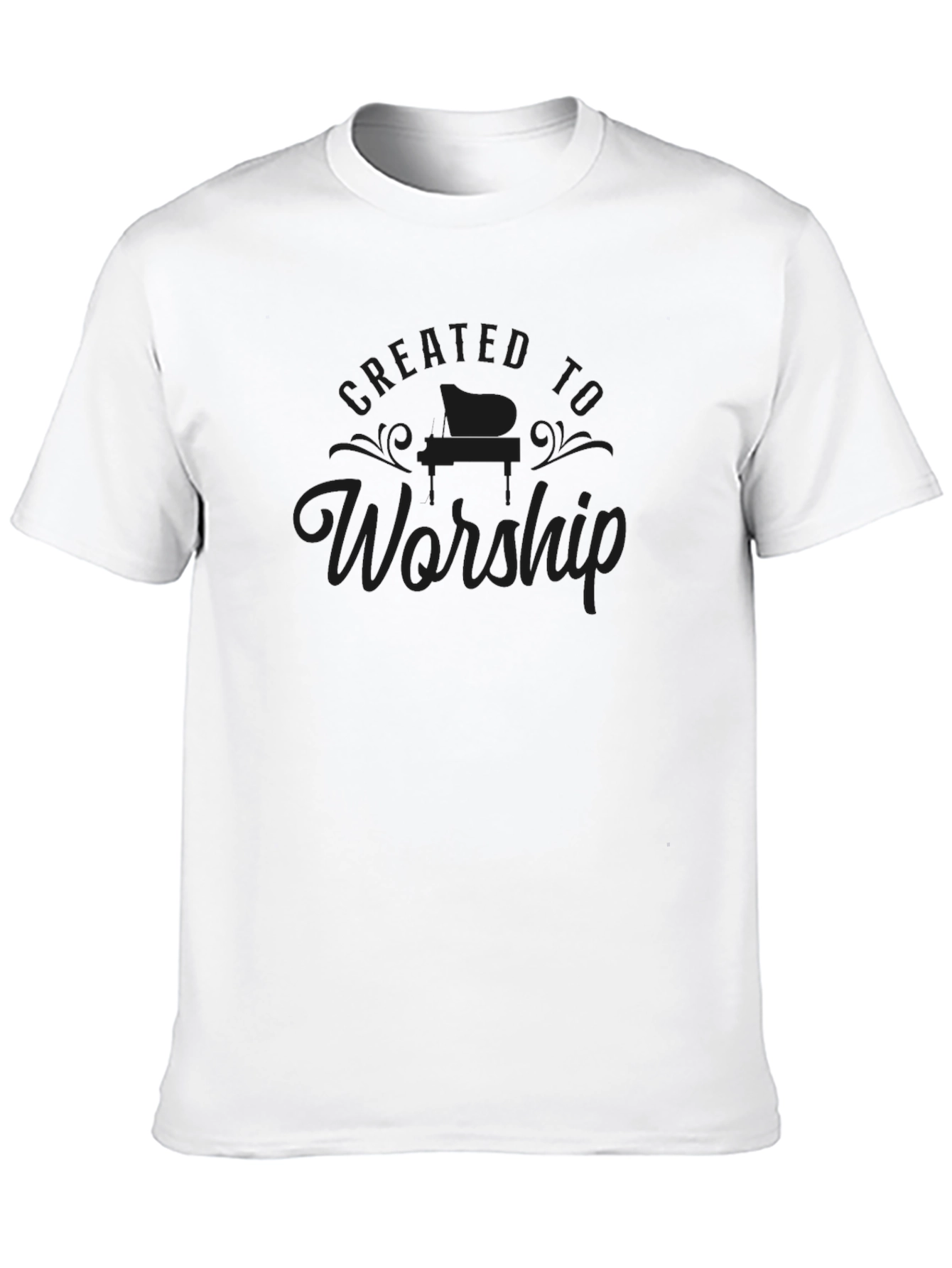 Created to Worship Black Graphic Tee