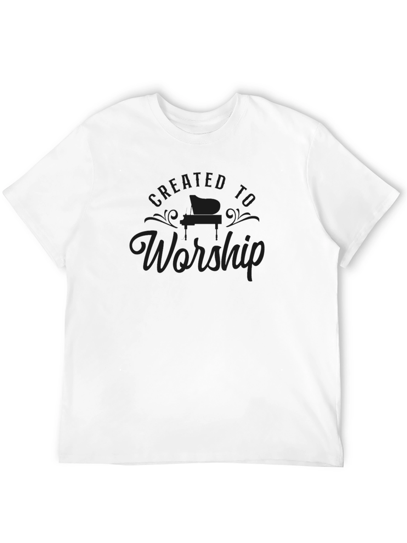 Created to Worship Black Graphic Tee