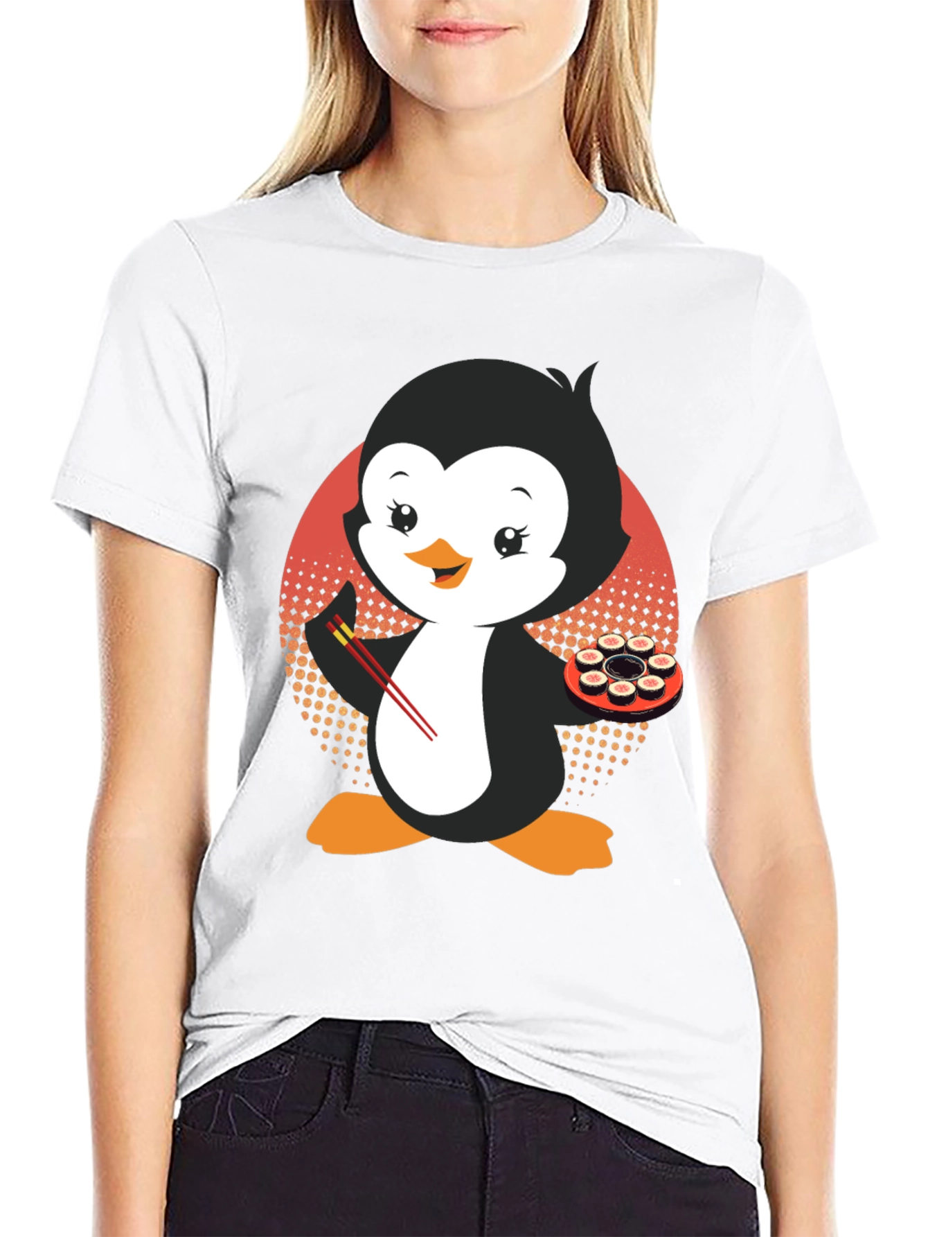 Penguin Sushi Lover T-Shirt - Cute & Stylish!