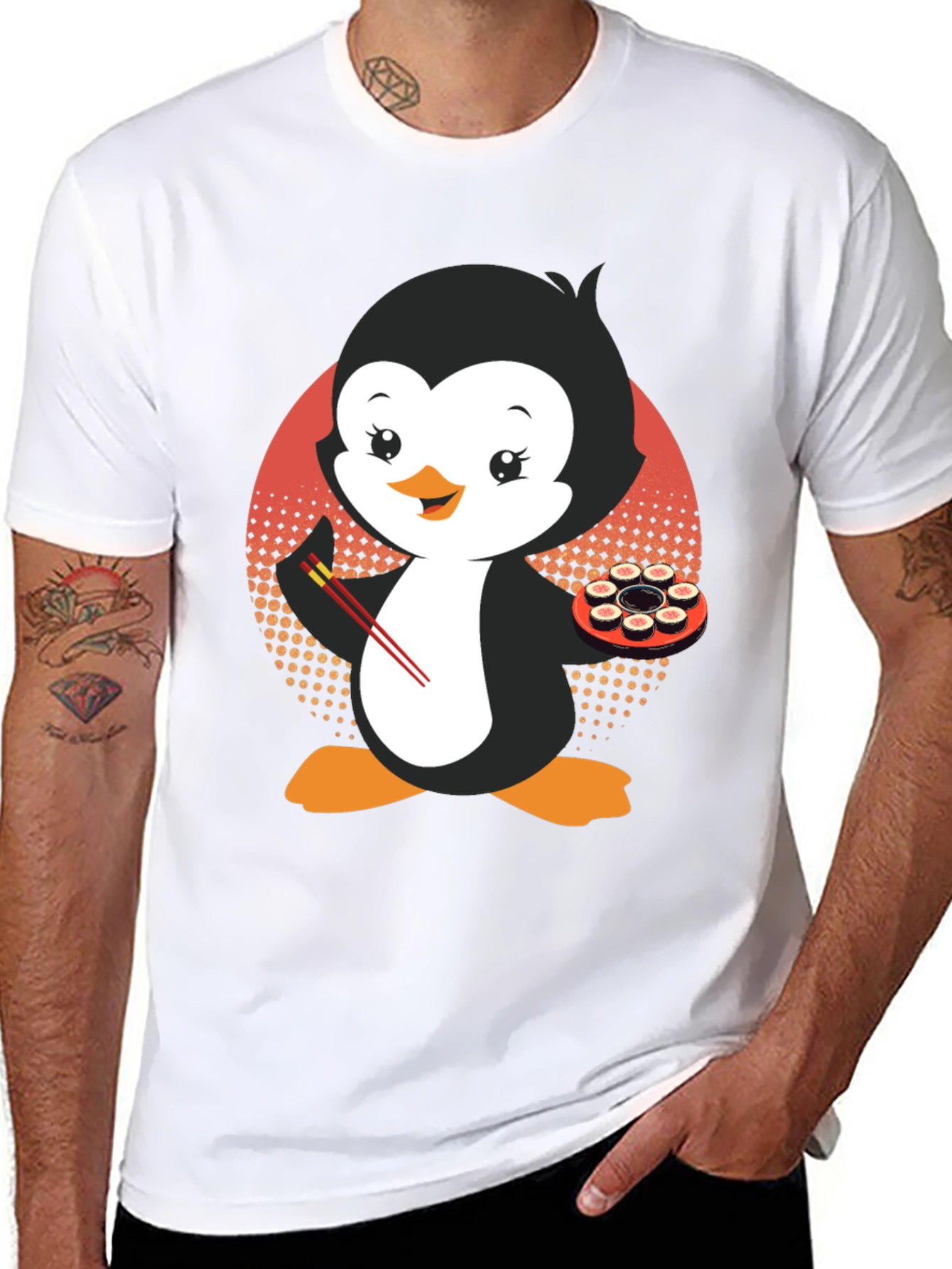 Penguin Sushi Lover T-Shirt - Cute & Stylish!