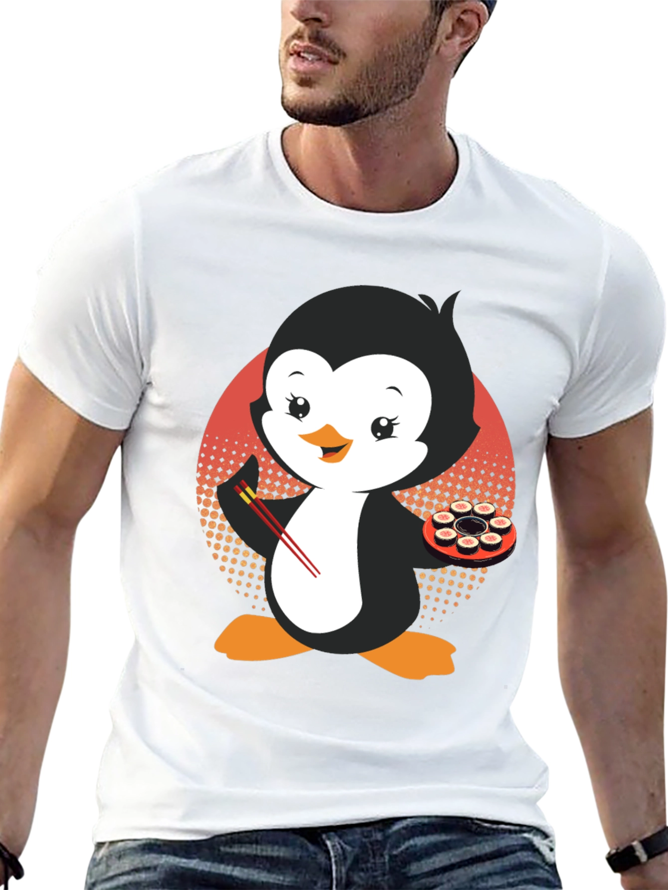Penguin Sushi Lover T-Shirt - Cute & Stylish!