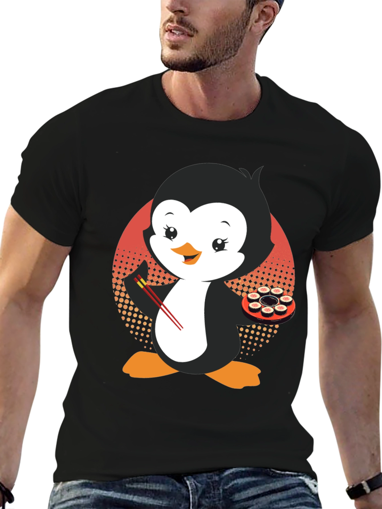 Penguin Sushi Lover T-Shirt - Cute & Stylish!