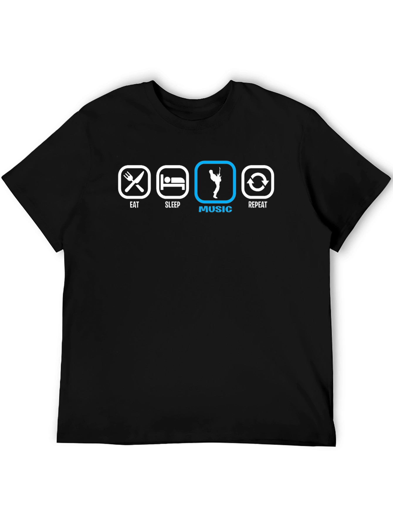 Eat Sleep Music Repeat T-Shirt - Musicians Life