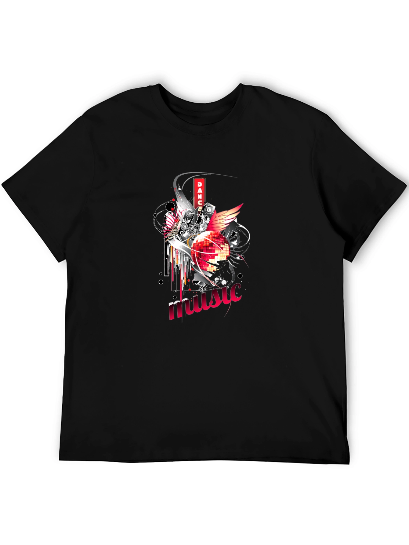 Dance Music Graphic Tee - Unique Design