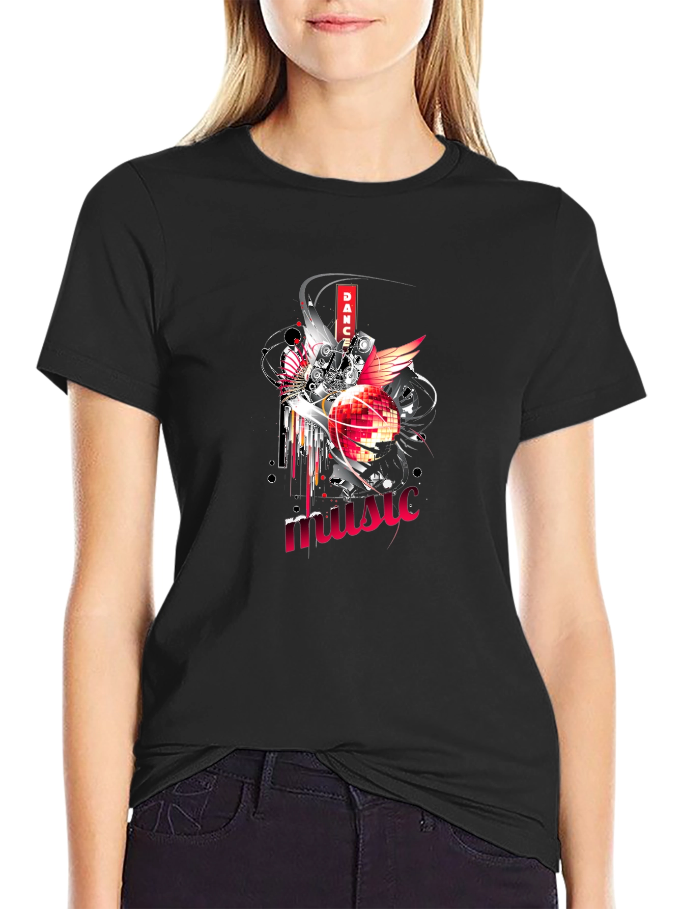 Dance Music Graphic Tee - Unique Design