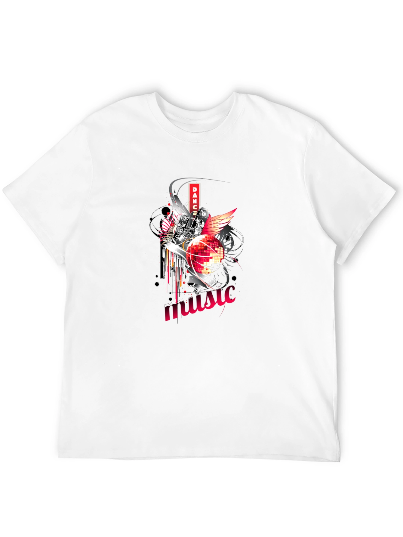 Dance Music Graphic Tee - Unique Design