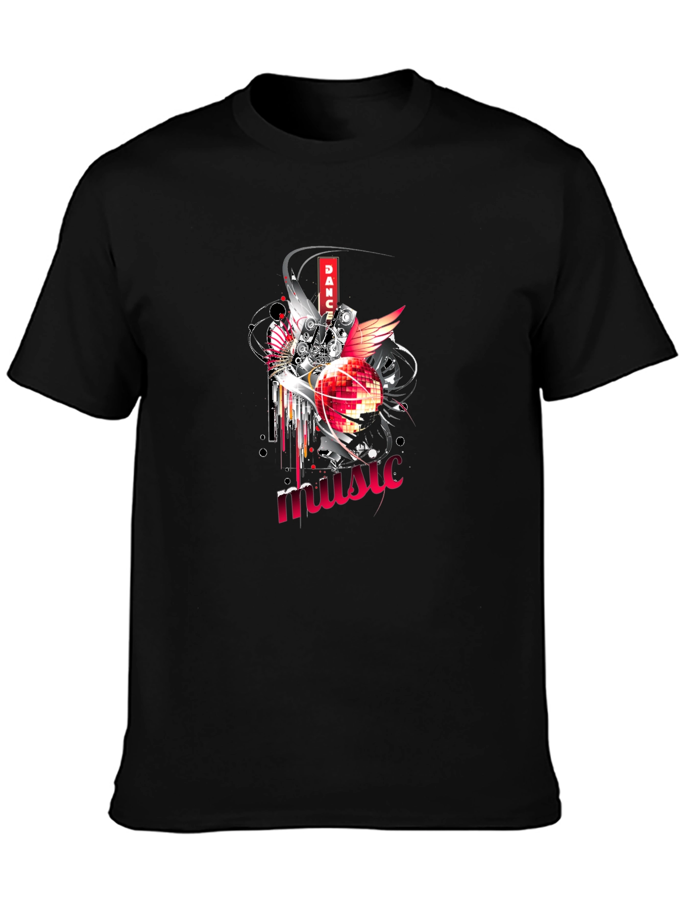 Dance Music Graphic Tee - Unique Design