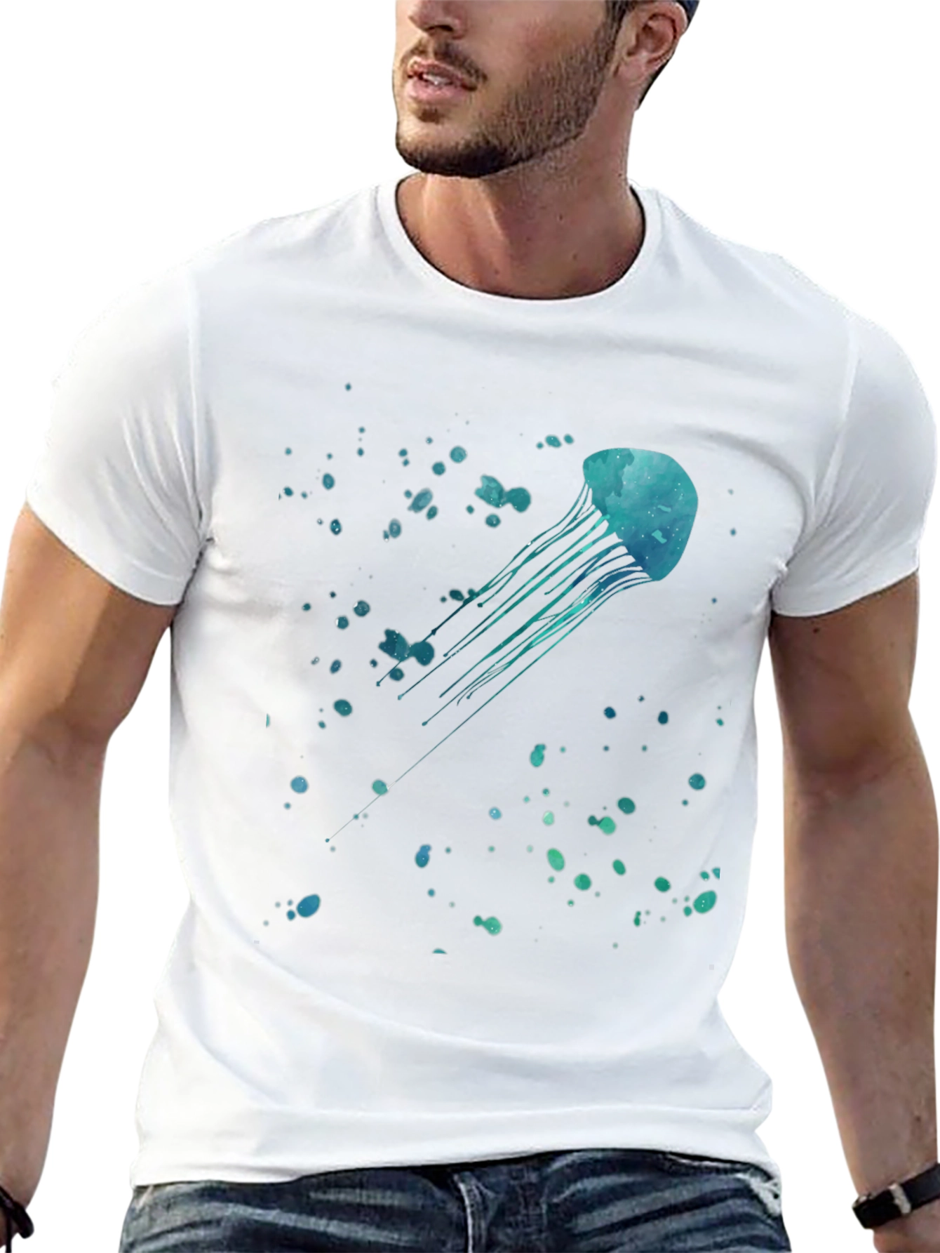 Jellyfish Graphic Black T-Shirt