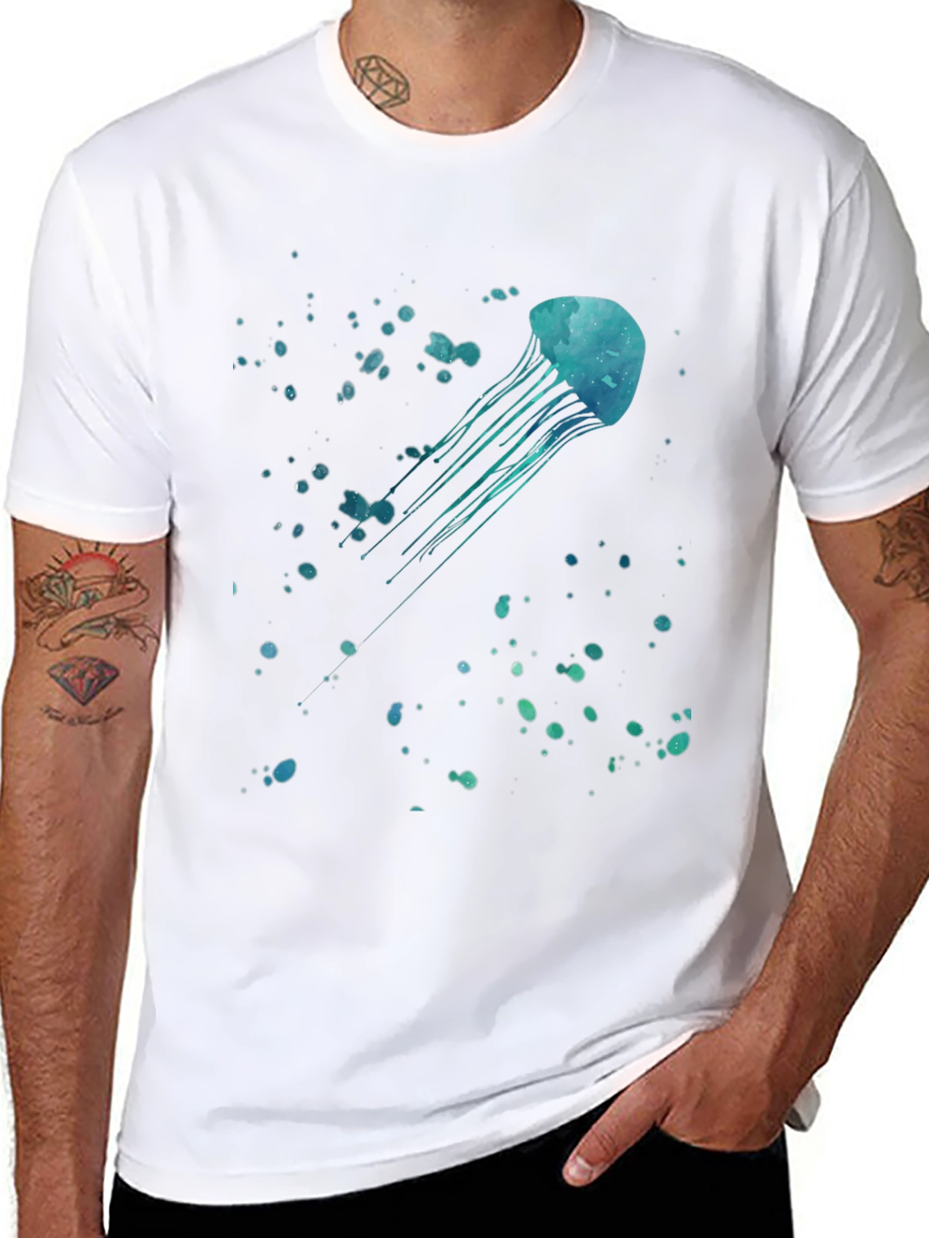 Jellyfish Graphic Black T-Shirt