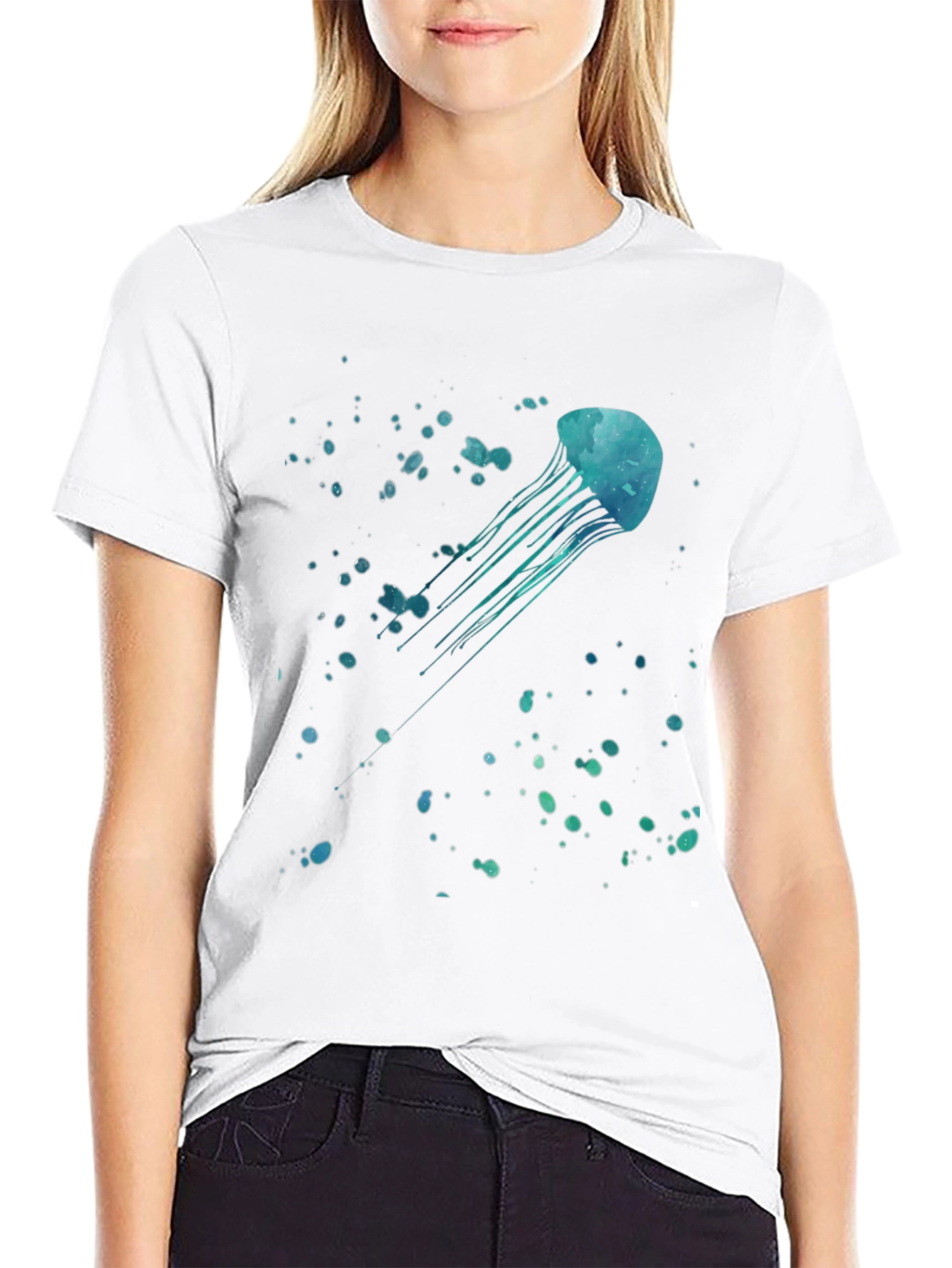 Jellyfish Graphic Black T-Shirt