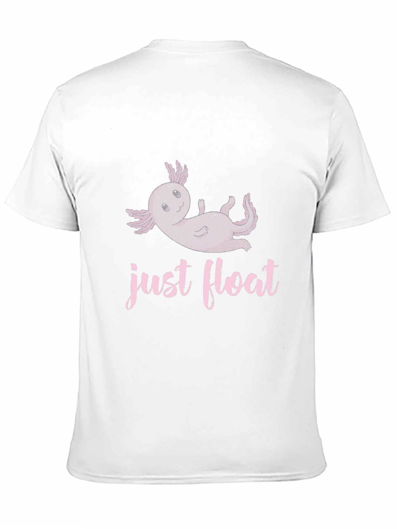 Just Float Axolotl Black T-Shirt