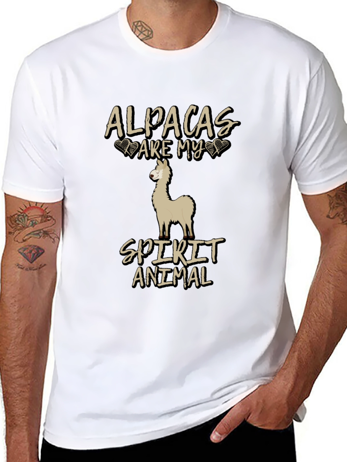 Alpacas are My Spirit Animal T-Shirt