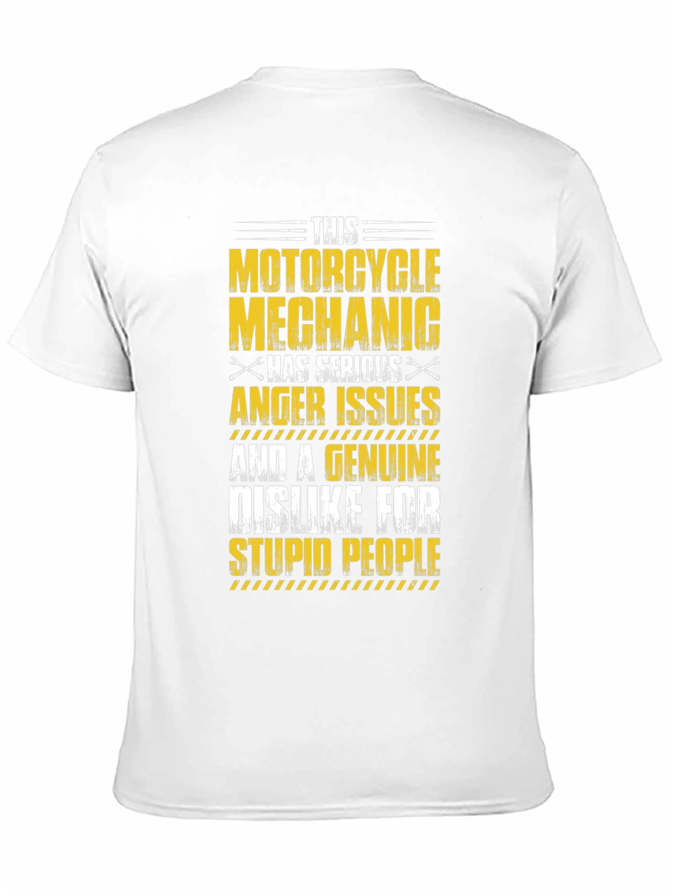 Motorcycle Mechanic T-Shirt Serious Anger Issues Design