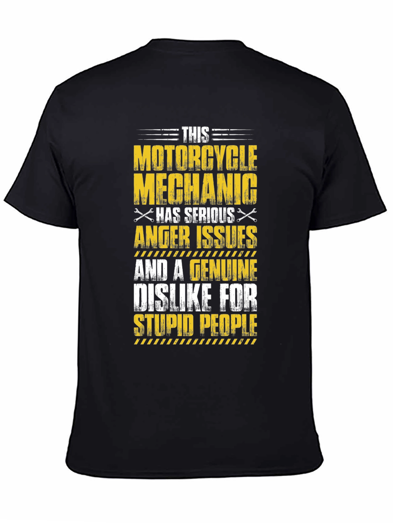 Motorcycle Mechanic T-Shirt Serious Anger Issues Design