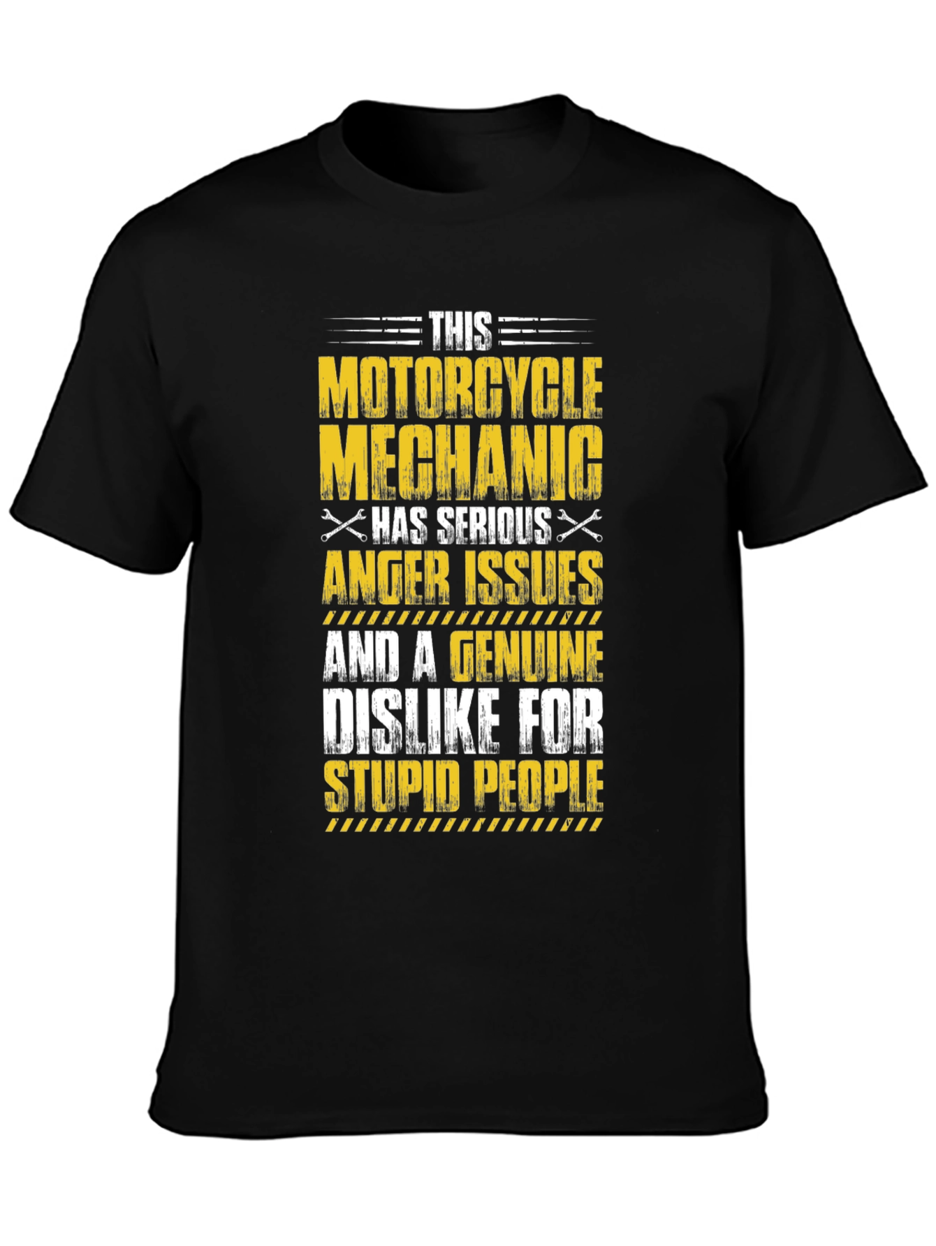 Motorcycle Mechanic T-Shirt Serious Anger Issues Design