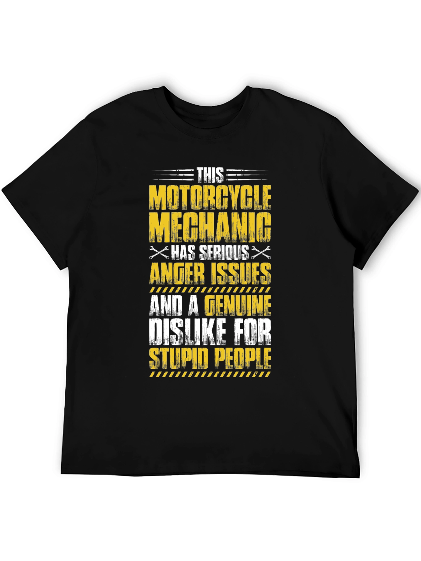 Motorcycle Mechanic T-Shirt Serious Anger Issues Design
