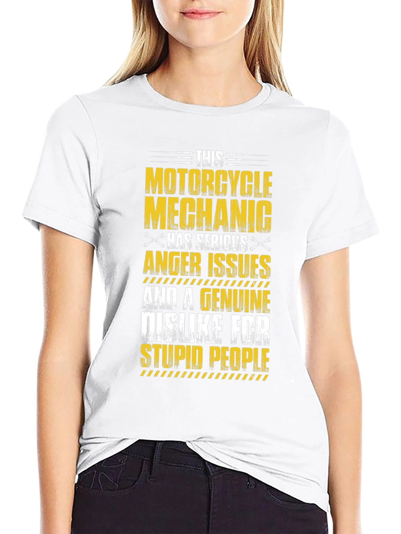 Motorcycle Mechanic T-Shirt Serious Anger Issues Design