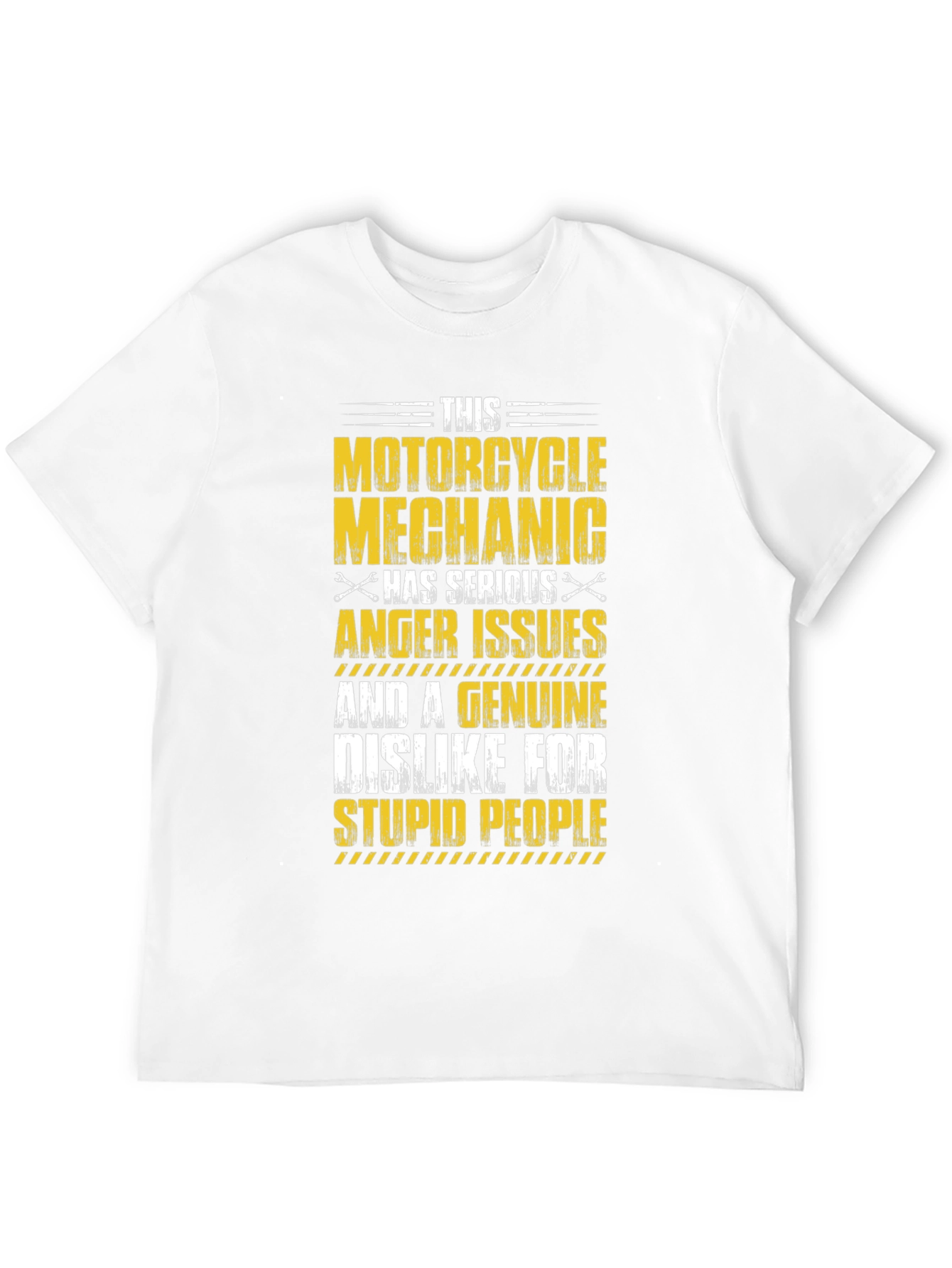 Motorcycle Mechanic T-Shirt Serious Anger Issues Design