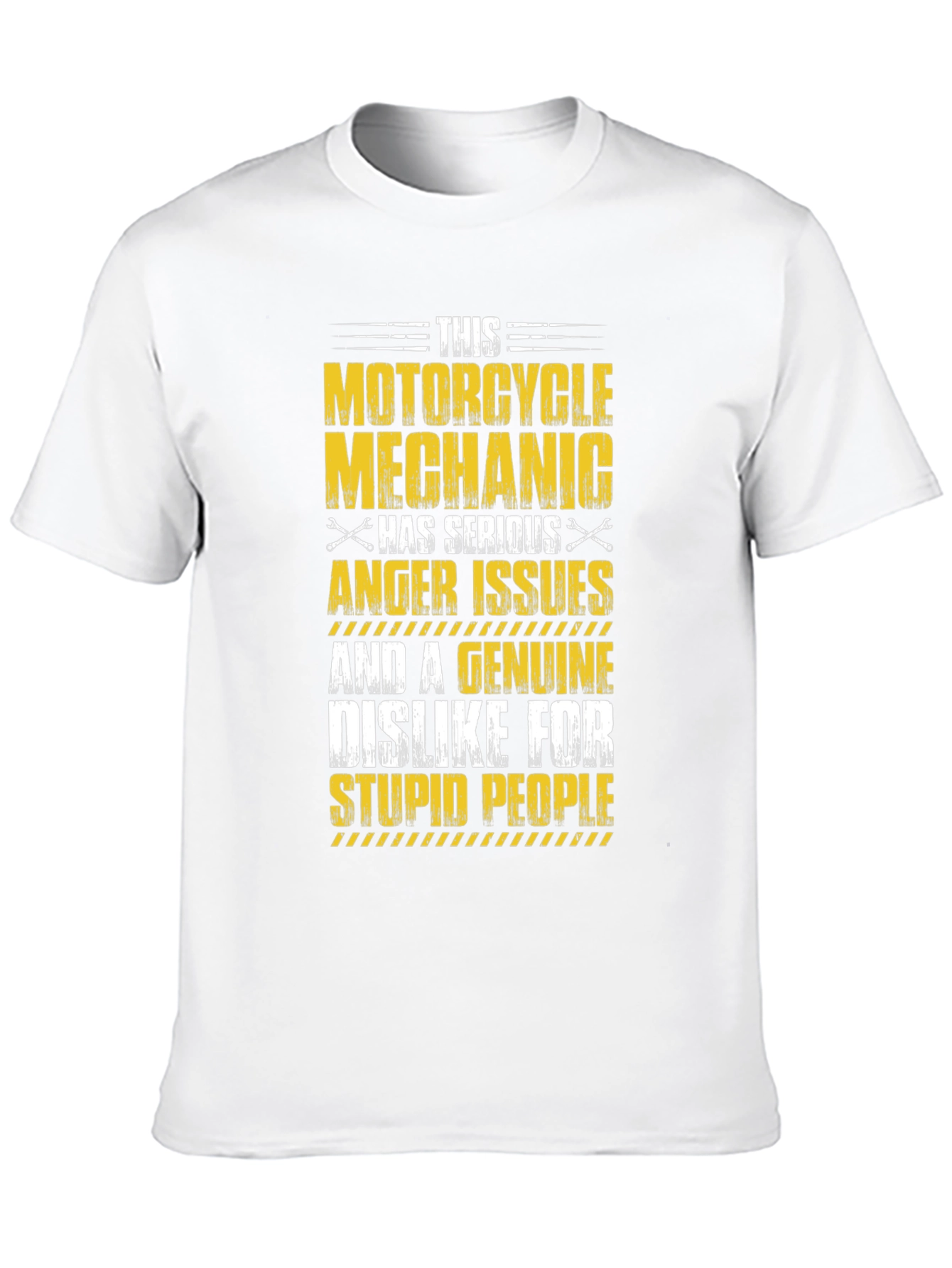 Motorcycle Mechanic T-Shirt Serious Anger Issues Design
