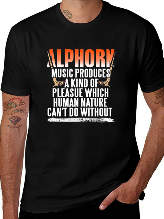 Alphorn Music T-Shirt - Human Nature Design