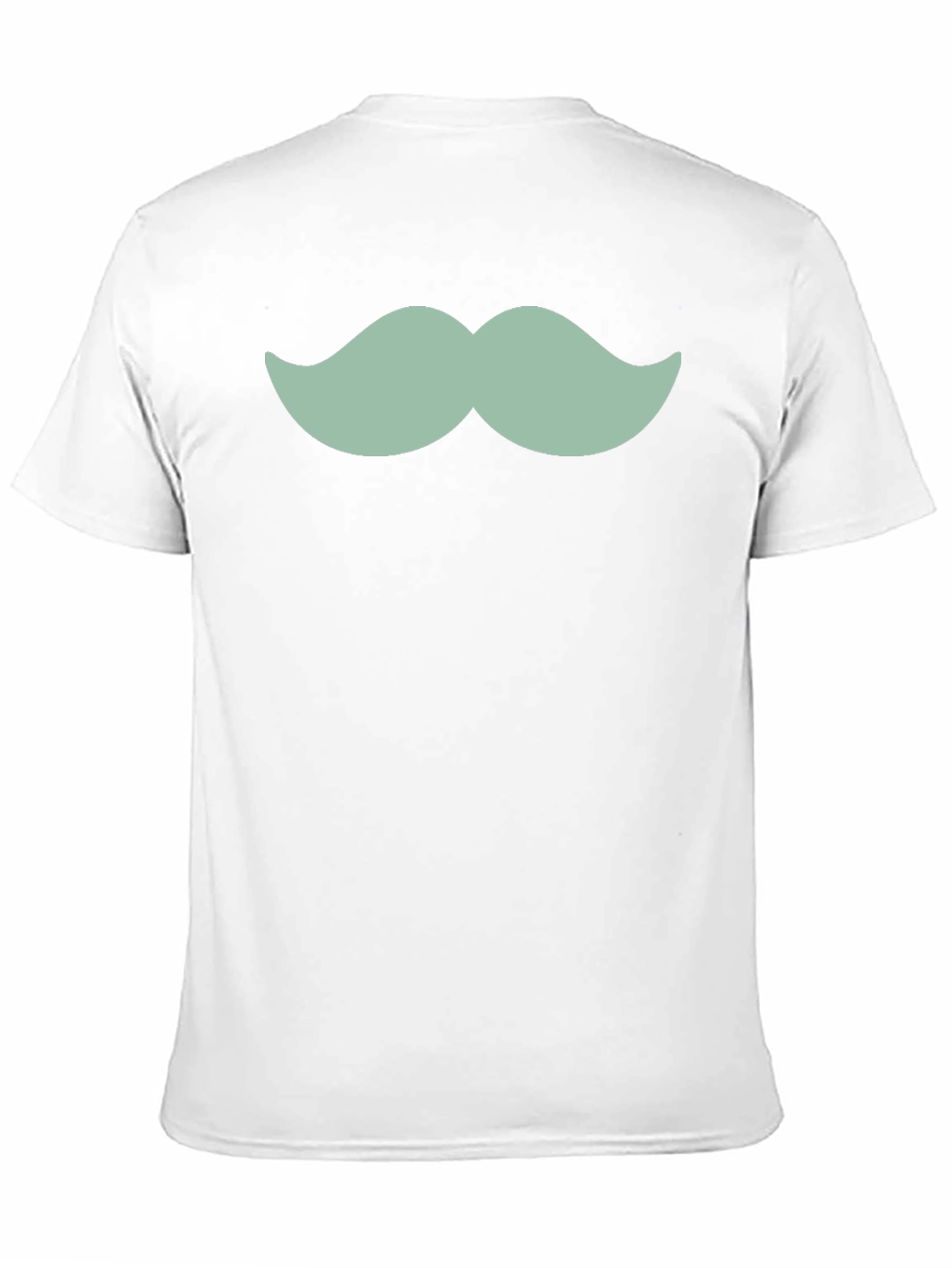 Fun Mustache Graphic T-Shirt - Casual Black Tee