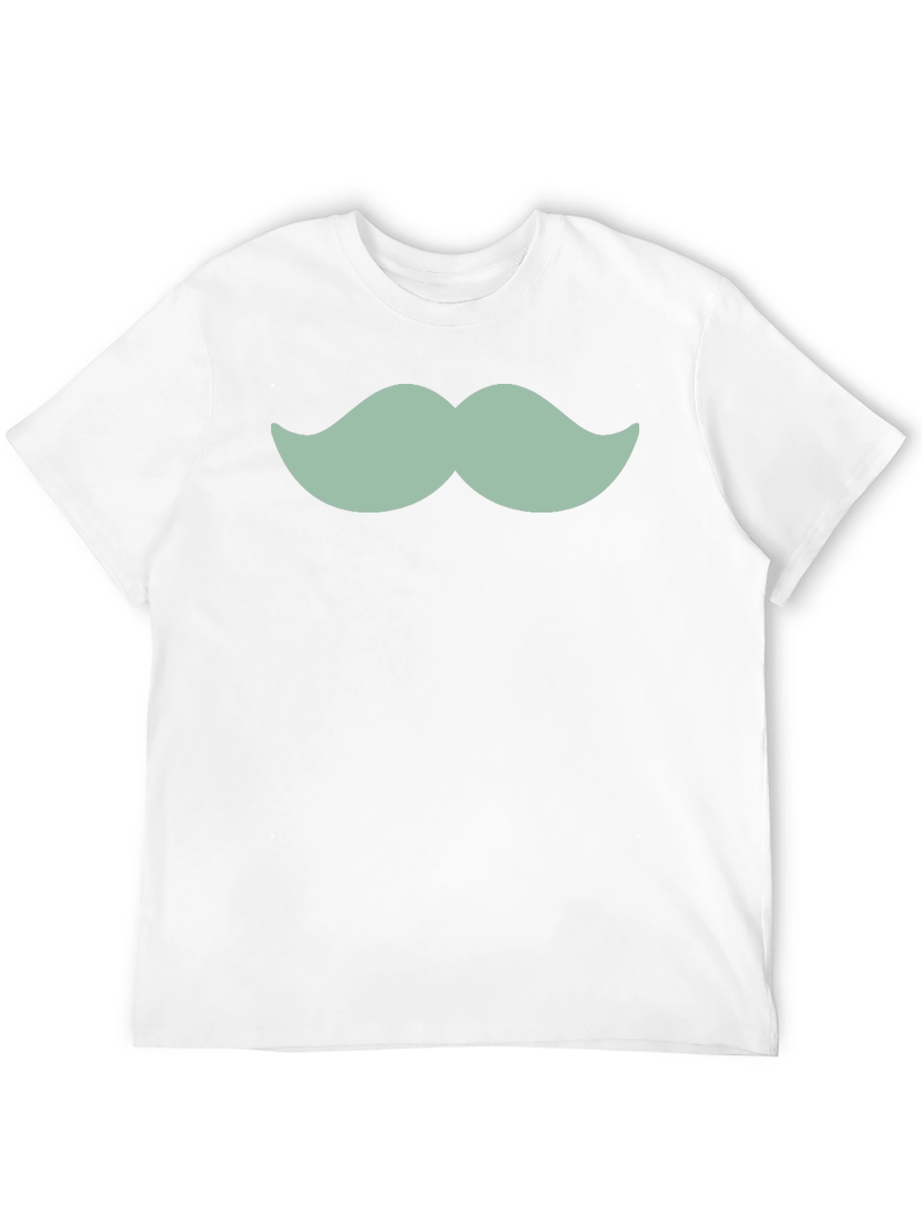 Fun Mustache Graphic T-Shirt - Casual Black Tee